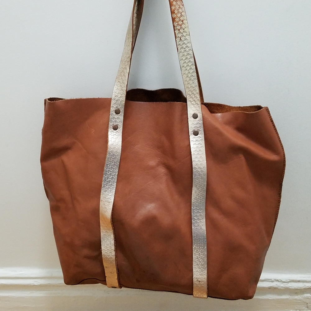 Anthropologie Leather Tote